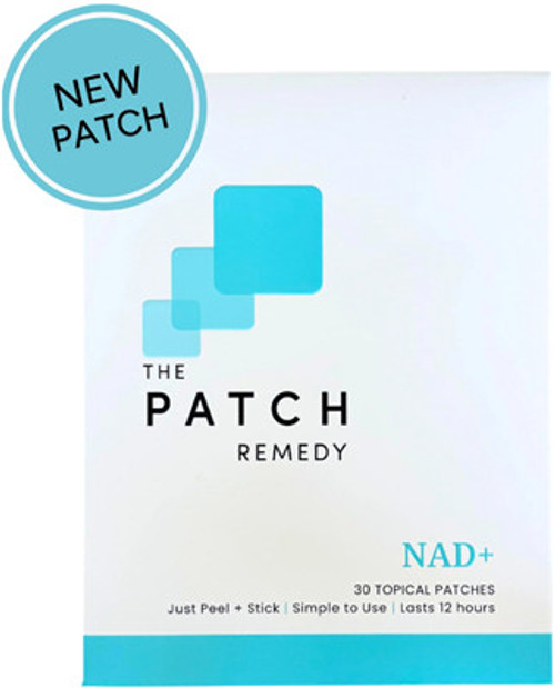 The Patch Remedy NAD+ Topical Patches is formulated with NAD+ precursors and a blend of antioxidants and mitochondrial nutrients, this daily patch is designed to promote natural energy production, mental clarity, and healthy ageing The Patch Remedy NAD+ Topical Patches is formulated with NAD+ precursors and a blend of antioxidants and mitochondrial nutrients, this daily patch is designed to promote natural energy production, mental clarity, and healthy ageing