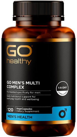 Go Healthy GO Men's Multi Advanced is a comprehensive formula containing 29 vitamins, minerals, herbs and antioxidants tailored specifically for men’s everyday
