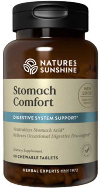 Contains Calcium carbonate, Alginic acid, Slippery Elm bark, Ginger root, Papaya fruit and Licorice root, working together to aid digestion Contains Calcium carbonate, Alginic acid, Slippery Elm bark, Ginger root, Papaya fruit and Licorice root, working together to aid digestion