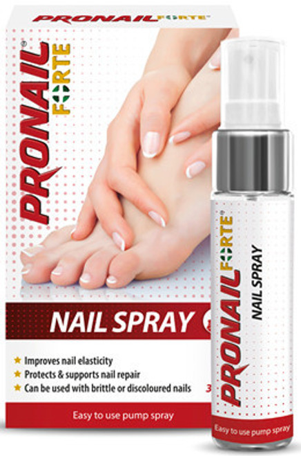 Pronail Forte Nail Spray protects and supports nail repair, and also help protect the nail from outside influences. Pronail Forte Nail Spray protects and supports nail repair, and also help protect the nail from outside influences.