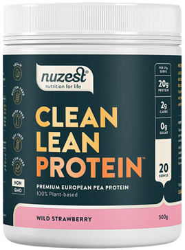 Contains Premium European Golden Pea Protein with Delicious Wild Strawberry Flavour, to Support an Active Lifestyle and Good Nutrition