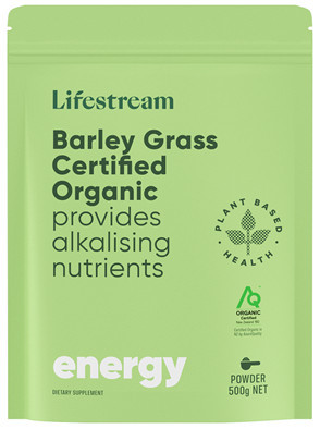 Contains Premium Certified Organic 100% Pure Whole Leaf Barley Grass Powder