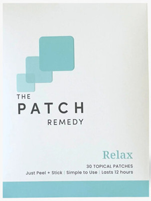 The Patch Remedy Relax Topical Patches with ingredients including L-Theanine, Lemon Balm, Ashwagandha, Vitamin B6 and Valerian will naturally help relieve tension and ease feelings of stress and anxiety