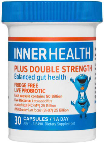 Fridge free probiotic with 50 Billion Live Bacteria: - Lactobacillus acidophilus (NCFM®), and Bifidobacterium lactis (Bi-07) - 25 Billion