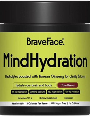 BraveFace MindHydration Electrolyte Powder 144g - Cola