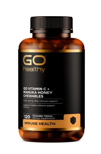 GO Healthy GO Vitamin C + Manuka Honey Chewable Tablets 120