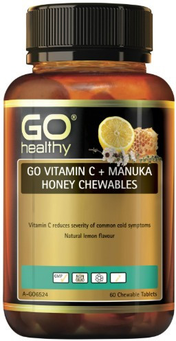 GO Healthy GO Vitamin C + Manuka Honey 120 Tablets - SPECIAL - Expiry 05/26