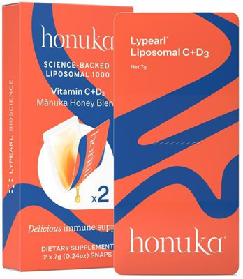 Honuka Manuka Honey Blend combines the natural strength of Manuka honey with science backed Lypearl Liposomal Vitamin C and D, to support the natural immune system.
