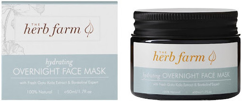 The Herb Farm Hydrating Overnight Face Mask delivers powerful herbal extracts deep into your skin cells, as they repair, renew and rejuvenate as you sleep