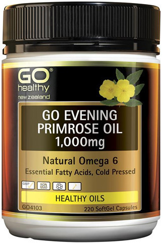 Go Healthy Evening Primrose Oil provides a natural source of Gamma Linolenic Acid (GLA), an Omega 6 Essential Fatty Acid to supports the health of hair, skin and nails as well as premenstrual and hormone balance.