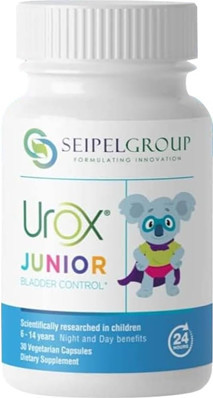 Urox Junior Bladder Support supports healthy brain to bladder nerve response, improves bladder muscle tone and supports bladder and urinary tract health and function in children.