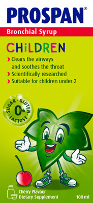Prospan Bronchial Syrup cough preparations are based on the power of ivy (Hedera helix), primarily known for it's mucolytic, antispasmodic, expectorant, and soothing properties.