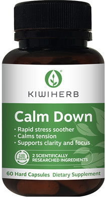 Contains a full dose of TWO scientifically researched ingredients , KSM-66® Ashwagandha and L-Theanine, at clinically studied doses, alongside Chamomile and Hops to support calmness and focus