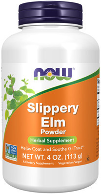 NOW Slippery Elm Powder consists of the powdered inner bark from the Slippery Elm tree is known for its mucilage constituents, which can help to coat and soothe the tissues of the GI tract.