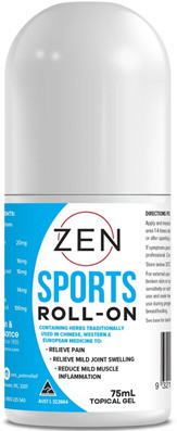 The Zen formula contains two scientific ingredients (Arnica montana and Mentha arvensis) to help relieve minor sports injuries including bruises, sprains and general muscle aches