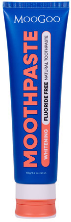 MooGoo Watermelon & Mint Moothpaste provides a fluoride-free toothpaste with natural remineralising alternatives ,  and whitens teeth without harsh abrasives
