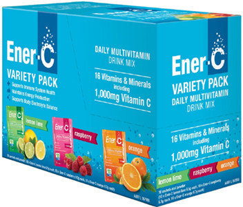 Ener-C Daily Multivitamin and Vitamin C Oral Sachets is an effervescent multivitamin and mineral powder with 1g Vitamin C in convenient dose sachets.