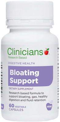 Clinicians Bloating Support is formulated with Ginger, Dandelion and LactoSpore® probiotics to support a healthy digestive system.
