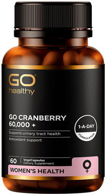 Comprehensive formula combining Cranberry Extract alongside Buchu, Bearberry, Olive Leaf, Vitamin C and Zinc for Urinary Tract Health