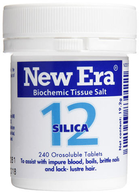 Silica and Biotin Homeopathic Formulation Designed to Disperse Easily in the Mouth