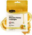 Contains UMF 10+ Manuka Honey and Propolis with Lemon and Honey flavour.