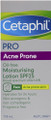 Cetaphil PRO Acne Prone Oil-free Moisturising Lotion is a light weight formulation with Ceramide technology providing moisture to replenish the skin barrier, and protection from harmful UVA/UVB rays.