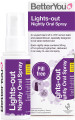 BetterYou Lights-Out Nightly Oral Spray contains 50mg of 5-Hydroxytryptophan, delivered in an easy-to-use oral spray for nightly use