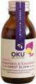Contains New Zealand Native Herbs Kumarahou, Kawakawa, Manuka, Hoheria glycetract, Akeake, Ginger, Rewarewa Honey, Peppermint Oil in a Natural Base of Apple Juice and Vegetable Glycerine