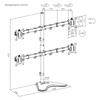 MOUNT SBOX LCD-F0482 (17-32"/4x9kg/100x100) LCD-F048-2