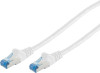 Patch Cable CAT6a S/FTP PIMF 500 MHz AWG 27 PVC 0.25m White 75711-0.25W