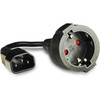 Lanberg CA-C14E-10CC-0018-BK power cable Black C14 coupler