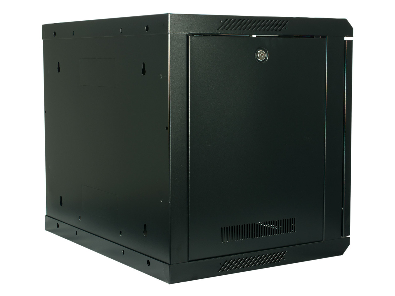 LANDE CABINET WALL MOUNTED. 7U 19 EUROBOX W=540MM D=600MM. BLACK LND-WNR-7L