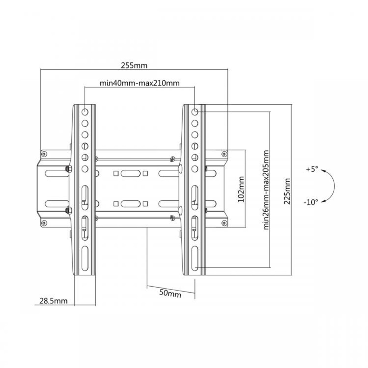 TV MOUNT SBOX PLB-2522T