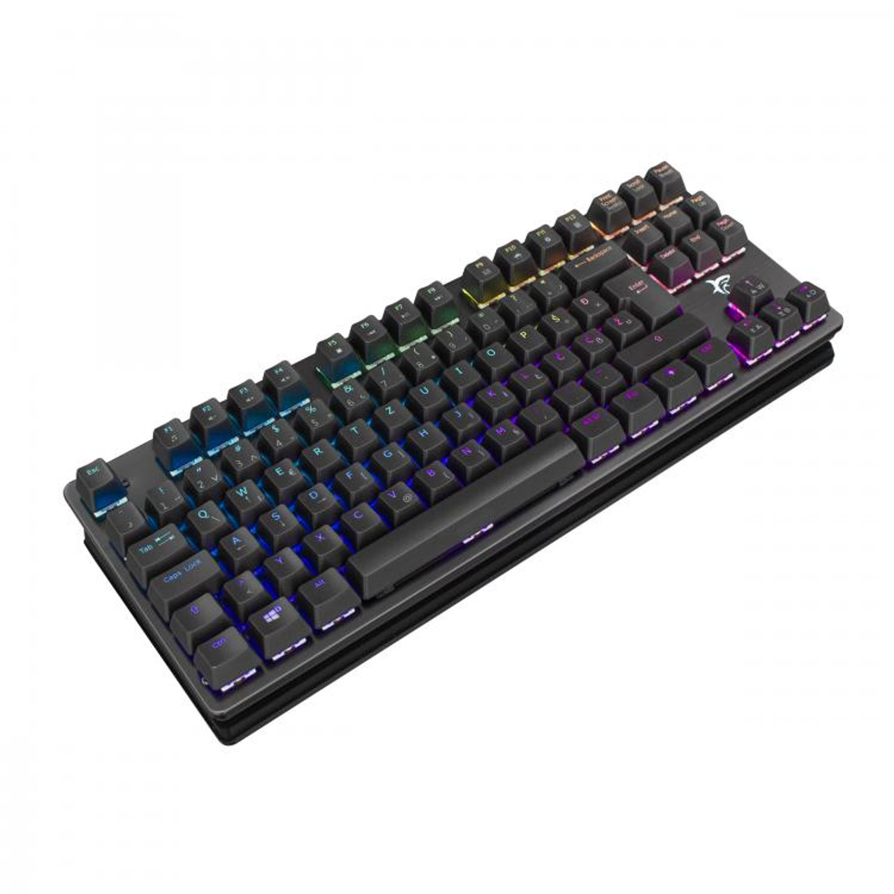 keyboard white shark gaming spartan x tkl mechanical metal rgb