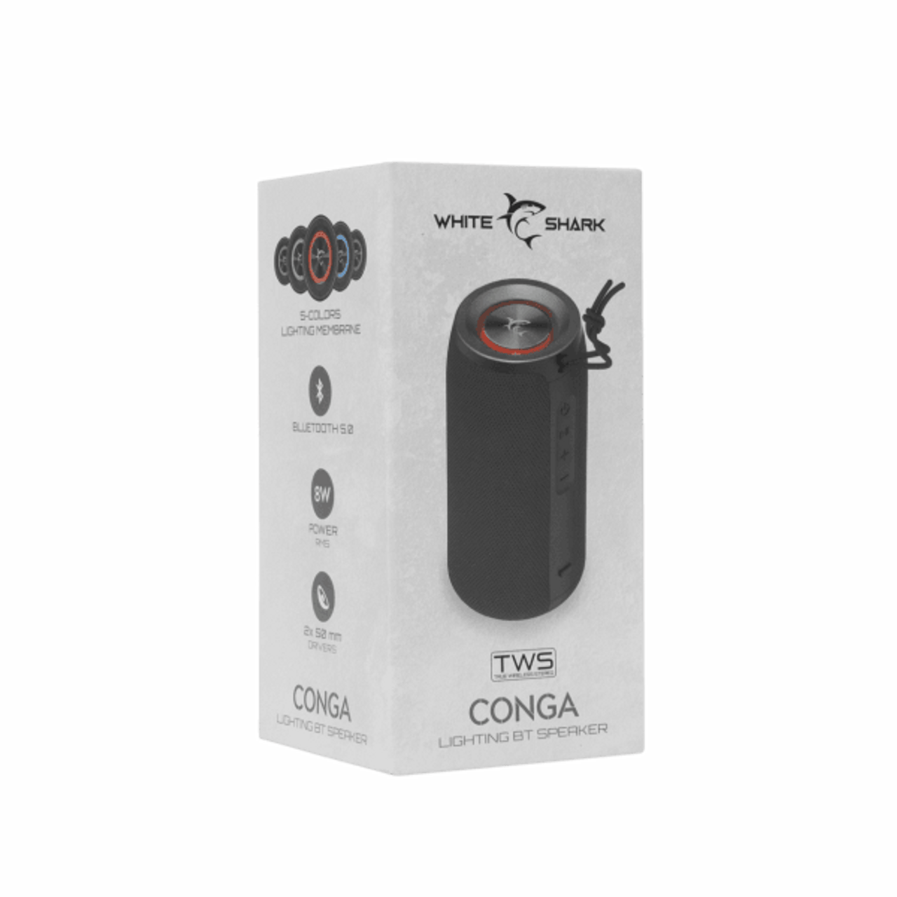 White Shark BLUETOOTH SPEAKER GBT-808 CONGA Black