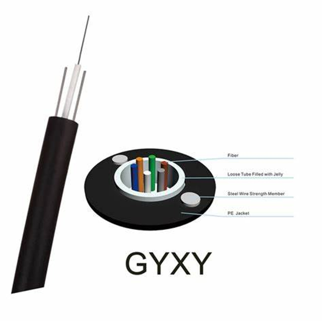 Allstrong Fiber Cable G652D aerial GYXY 4 Cores ALS-GYXY-4B1.3