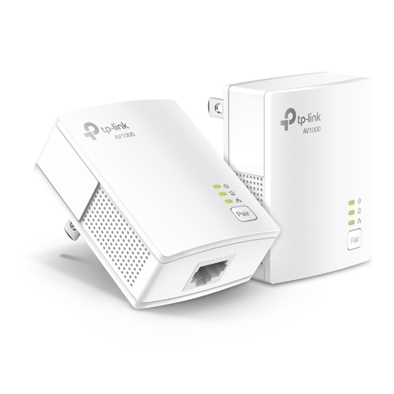 TP-Link Powerline Ethernet Adapter Starter Kit - AV1000 Gigabit Port Plug&Play Ethernet Over Power Nano Size Wired Connection Only TL-PA7017 KIT