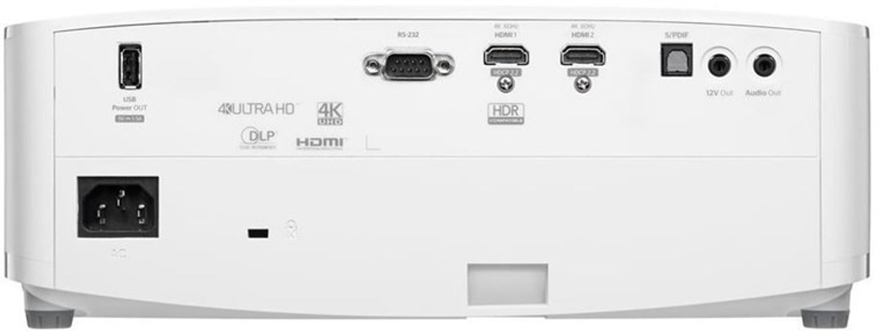 Optoma UHD (3840x2160) 35x DLP 3D 16:9 3600-Lumen HDMI Speaker 4K UHD WhiteE9PV7GL06EZ1