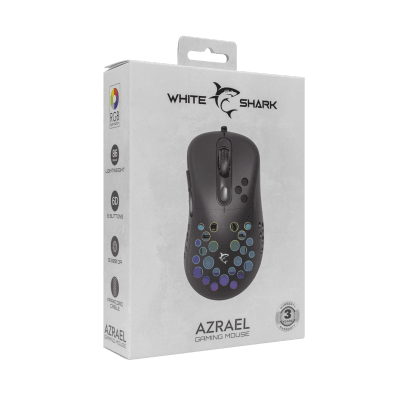 White Shark MOUSE GM-5013 AZRAEL / 12.800 - Black AZRAEL-B