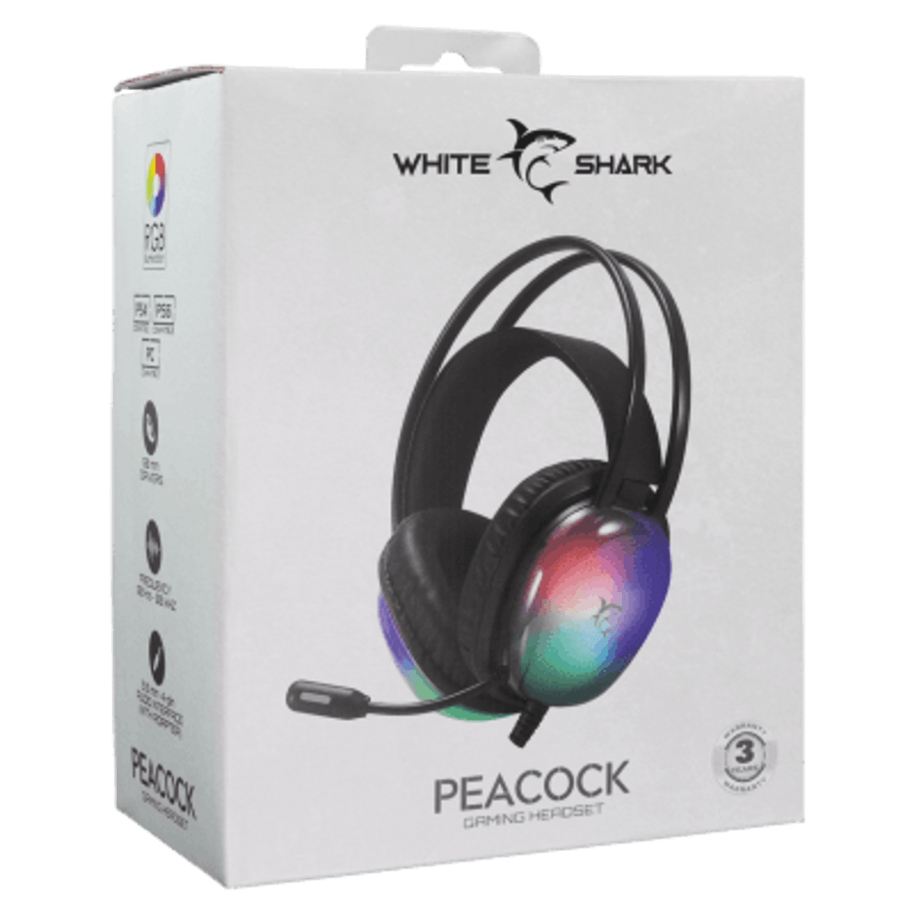 White Shark HEADSET GH-2444 PEACOCK Black