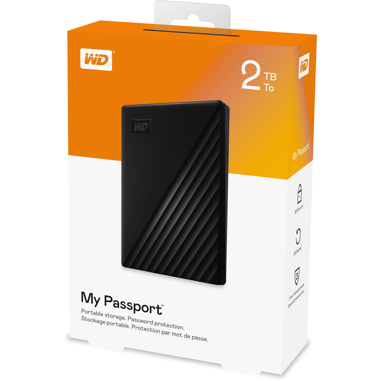 External HDD2TB WD My Passport USB 3.0 Black WDBYVG0020BBK-WESN