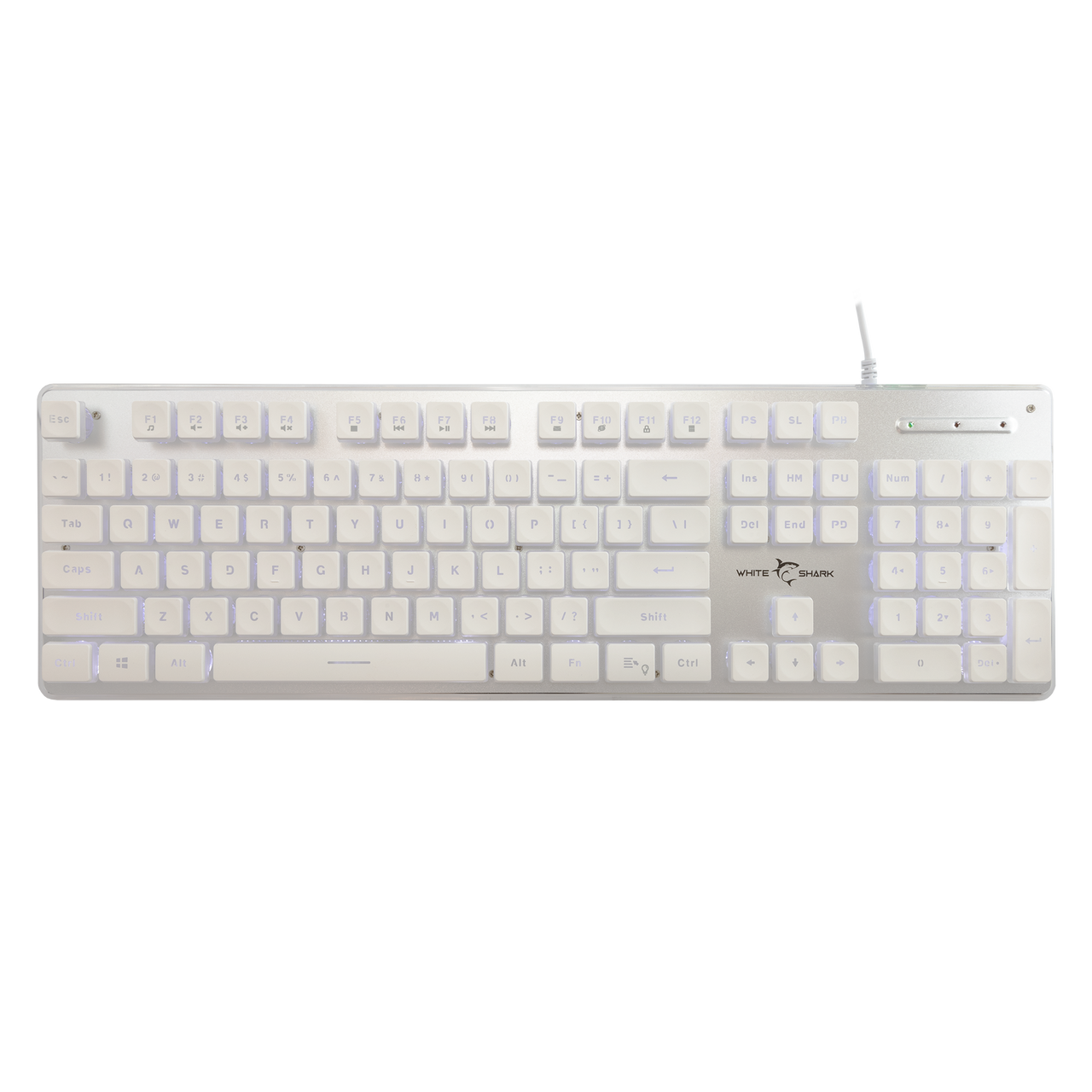 White Shark Keyboard GK-003241 TACHI-White-US