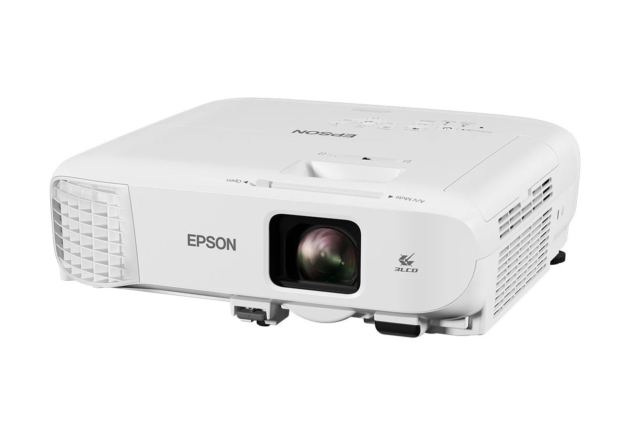 Epson VP EB-992F 3LCD Full HD 1080p 4000 Lumen 16:9 6500h USB 2.0-A USB 2.0 RS-232C RJ45 VGA in (2x) VGA out HDMI in (2x) Composite in Cinch audio in Mic input Miracast Wireless V11H988040