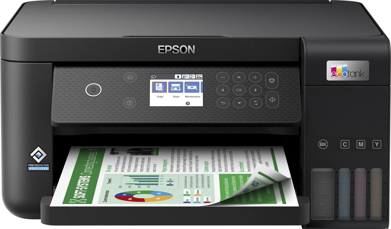 Epson Printer/Scanner/Copy Color ITS L6260 USB Ethernet WiFi Wi-Fi Direct Black C11CJ62402