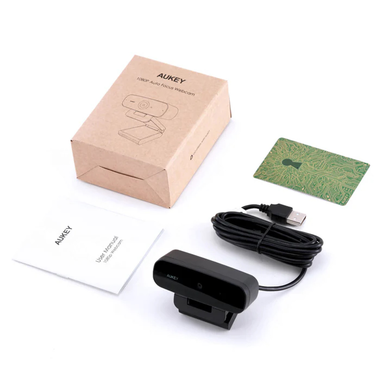 Webcam Aukey PC-W3S Stream Series Full HD Webcam with 1/2.9"-CMOS Sensor black PC-W3S