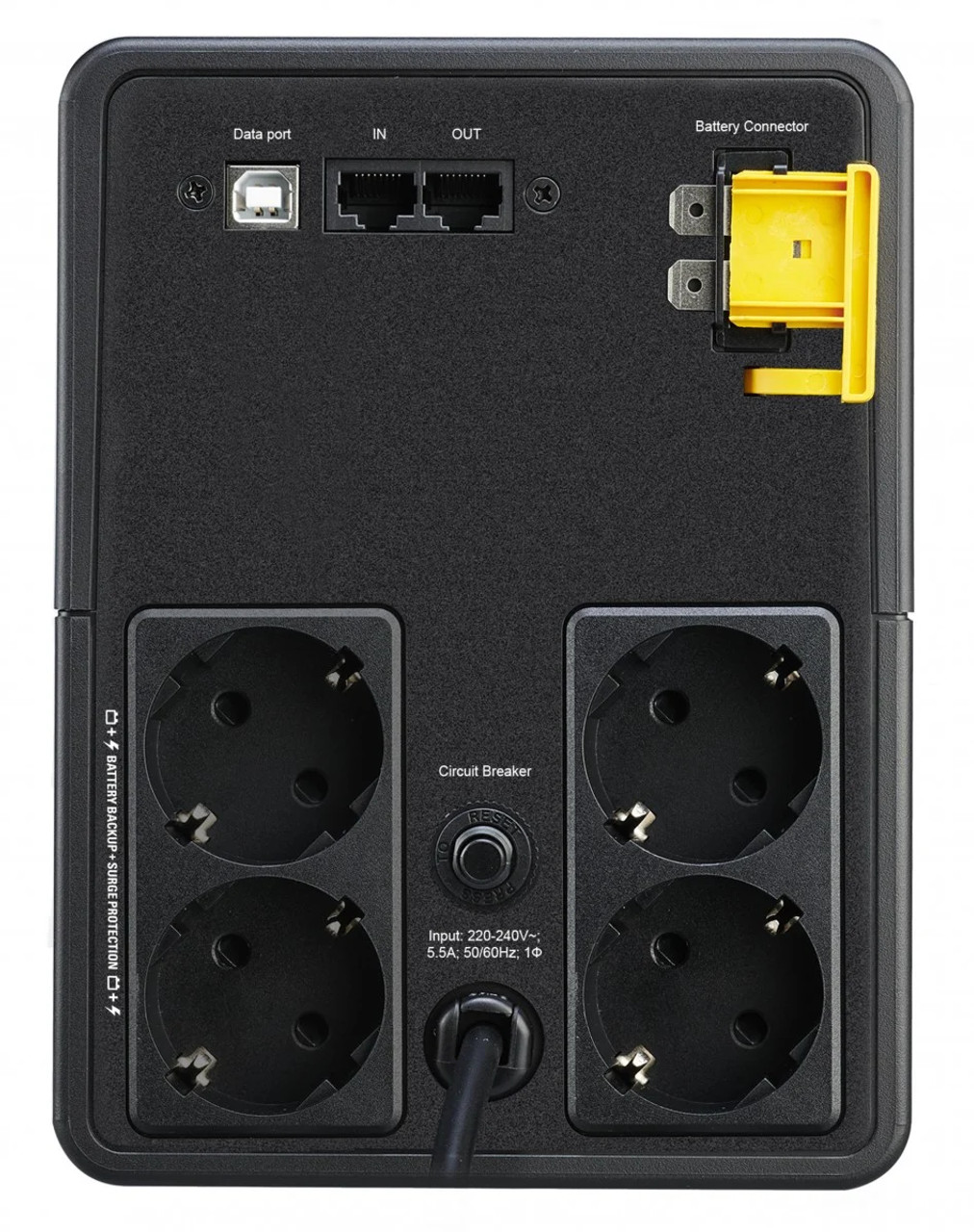 APC Back-UPS 1200VA/650W 230V AVR Line interactive 4 X Schuko Sockets Battery Backup Schuko Input Connections BX1200MI-GR
