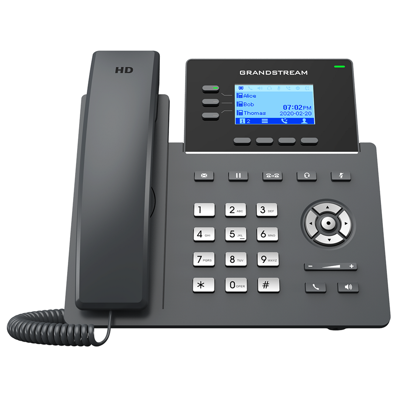 Grandstream VOIP SIP GRP-2603P 6SIP 3-Line Essential IP Phone Gigabit POE HD audio