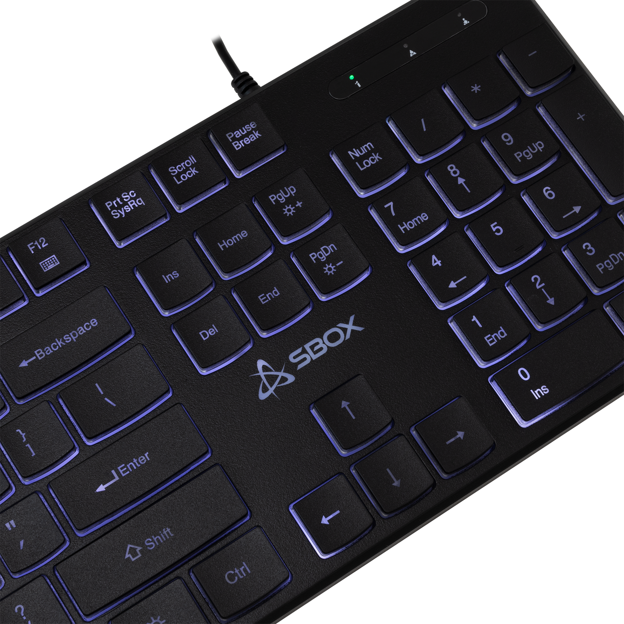 KEYBOARD SBOX K-22 / US White LED Illumination