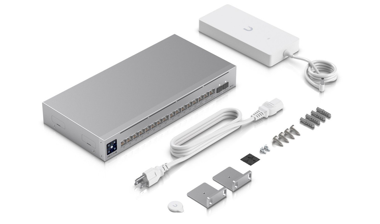 Ubiquiti UniFi 16-port Layer 3 Etherlighting switch 2.5 GbE USW-Pro-Max-16-POE 180W M RM POE++