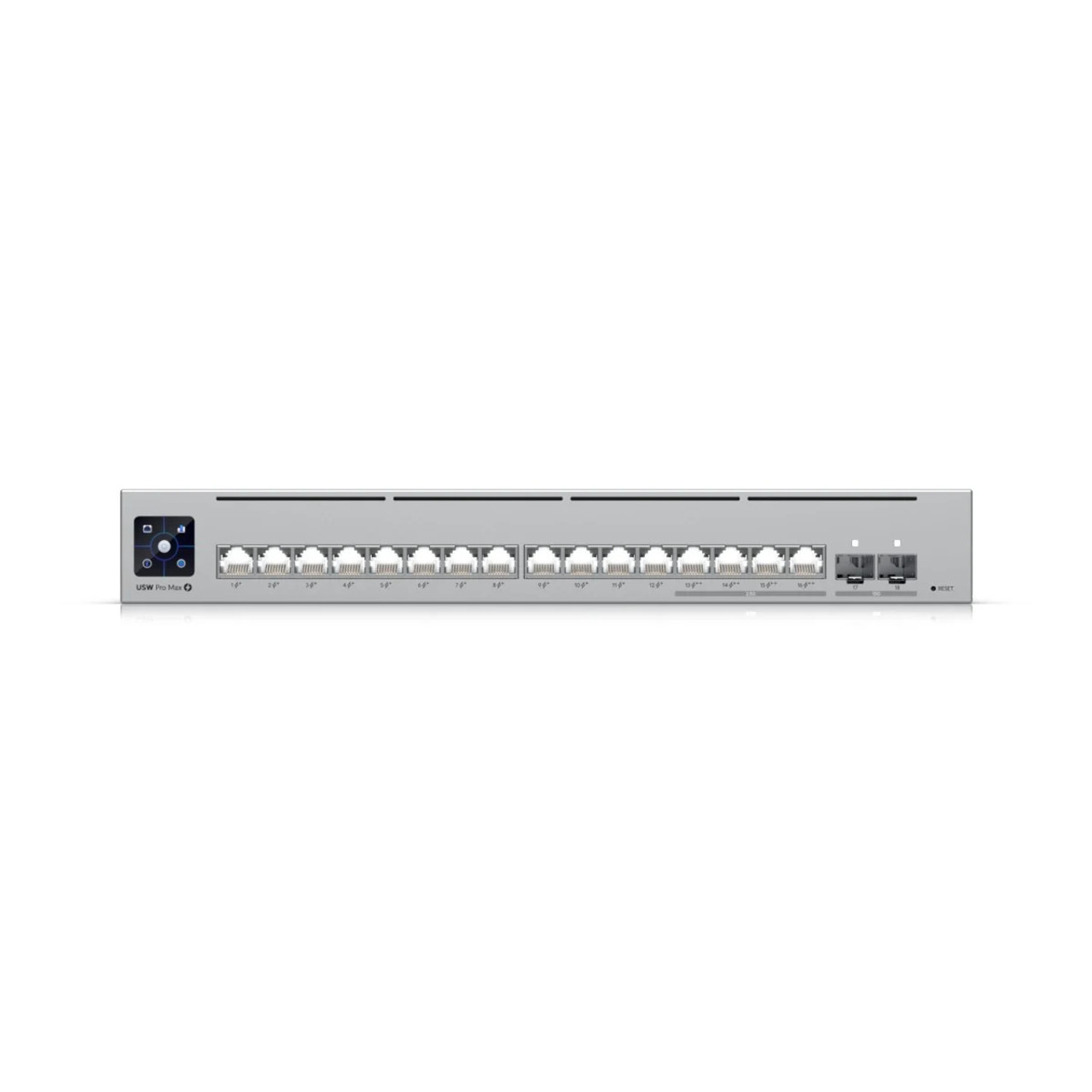 Ubiquiti UniFi 16-port Layer 3 Etherlighting switch 2.5 GbE USW-Pro-Max-16-POE 180W M RM POE++